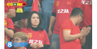 太可惜了😭场边中国女球迷要哭了