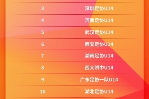 2025中青赛男子U14组圆满落幕，1-16强最终排名出炉