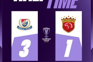 半场-海港1-3横滨水手总比分1-4落后 徐新李帅犯错莱昂纳多进球