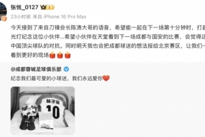 御林军负责人：希望国安vs蓉城第10分钟，打起闪光灯纪念小球迷