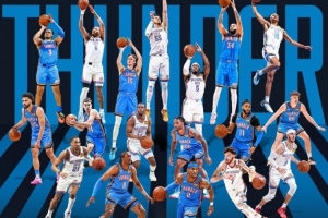 自2010年以来雷霆12次打进季后赛 NBA同期第二多