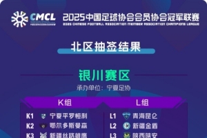2025中冠联赛北区分组：32队分为4个赛区8个小组