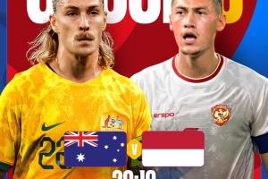 国足同组!澳大利亚vs印尼首发：印尼先发10名归化 古德温蒂格替补