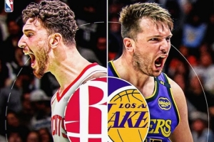 狂野西部焦点大战！NBA官方发布火湖大战海报：申京VS东契奇