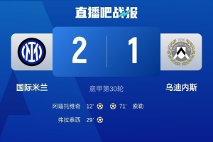 文托拉：国米在上半场有最好的表现，但下半场几乎让人心脏病发作
