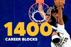 防守大闸！特纳职业生涯盖帽数达到1400个 现役第5位！