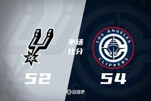 仍在胶着👀阿祖12+9 哈登9+5 巴恩斯13分 快船半场领先马刺2分