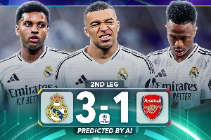 无缘奇迹！ChatGPT预测：皇马3-1枪手仍出局 国米0-0拜仁惊险晋级