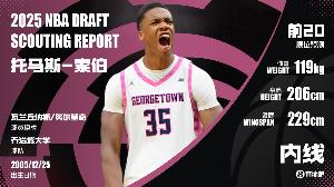 ⚡️NBA选秀大会：雷霆用15号签选索伯🤤臂展2米29的内线！