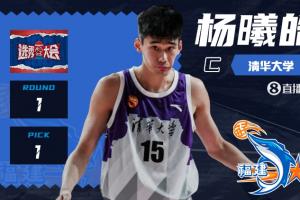🤴状元及第！CBA选秀大会：福建用状元签选中清华大学杨曦皓！