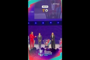 李梦雯：很荣幸能代表我的队友及团队来参加2026亚洲杯抽签仪式