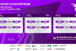 U-20国家女子足球队将于8月6日至8月11日参加U20女足亚洲杯预选赛