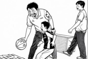 解指导在场边陪儿子打球 从严师与慈父两个模式无缝切换😁✌️