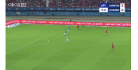 比赛第77分钟，阿奇姆彭乱战中破门完成双响，河南3-0领先新鹏城