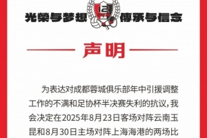 媒体人谈蓉城球迷组织抗议：属过分要求，会拉远球迷和俱乐部关系