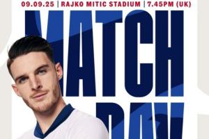 英格兰客战塞尔维亚首发：凯恩、埃泽、格伊先发拉什福德替补