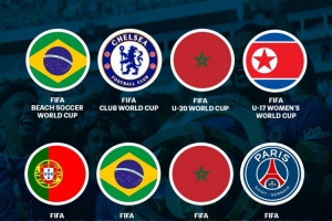 FIFA一图晒今年旗下各赛事冠军：巴西、摩洛哥各夺两冠